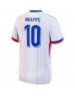 Frankrike Kylian Mbappe #10 Bortedrakt EM 2024 Korte ermer